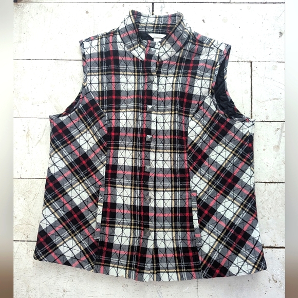 Christopher&Banks Quilted Vest, Cotton - Picture 1 of 6
